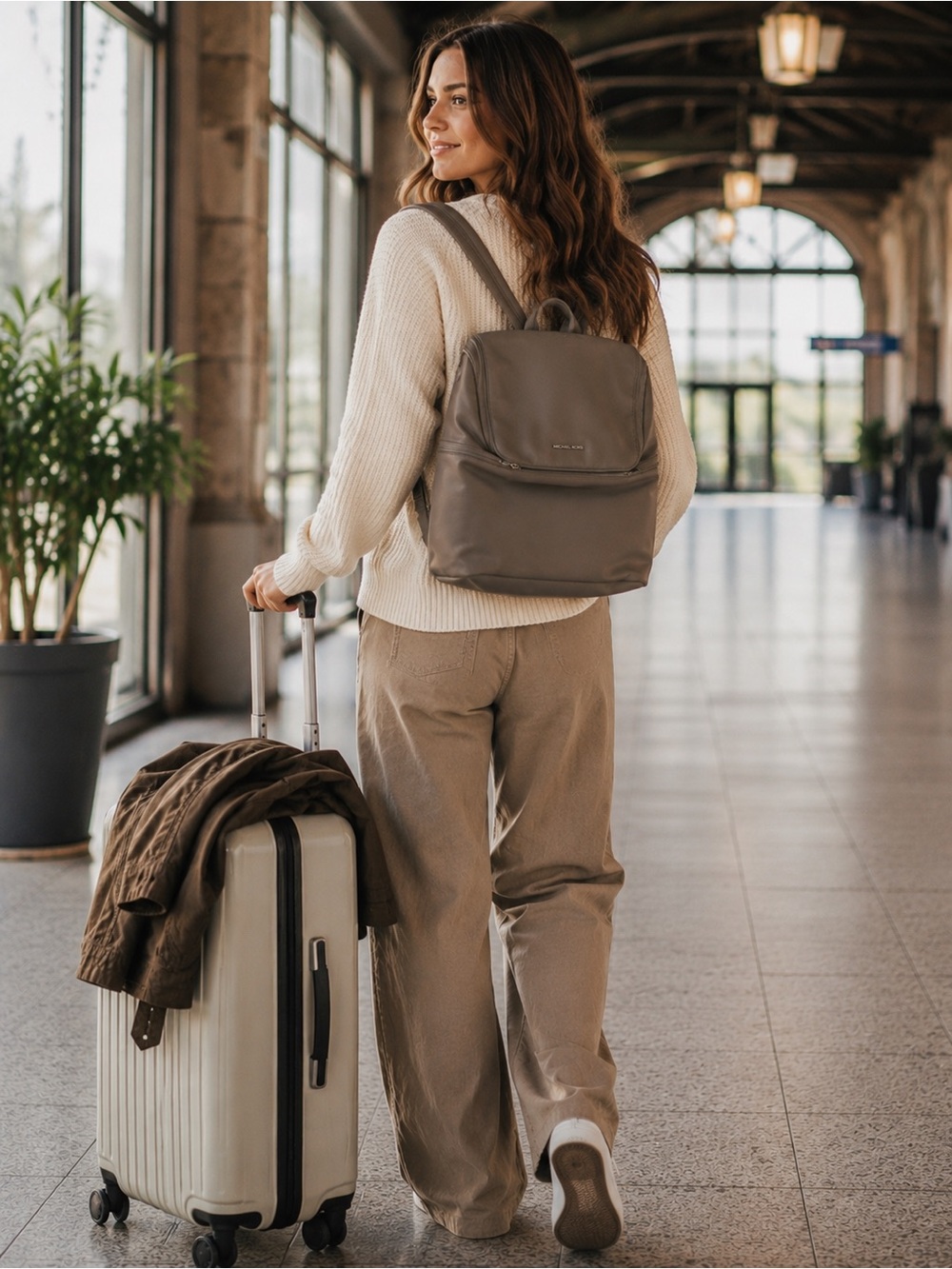 Travelon Anti-Theft Addison Backpack - Gray RFID